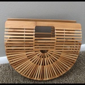 SOLD Bamboo clutch bag